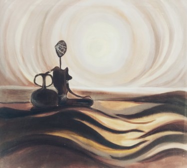 Painting titled "granulated sugar" by Yusha Art, Original Artwork, Oil
