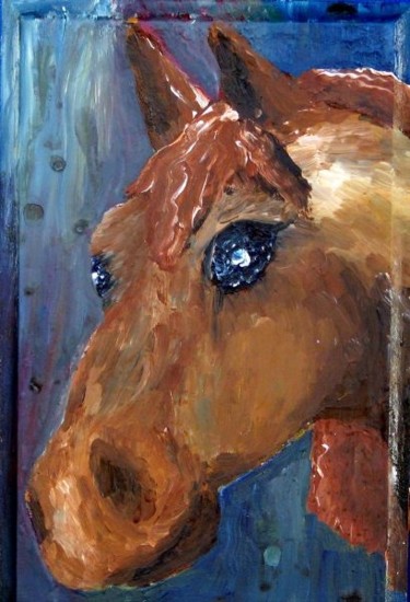 Pintura intitulada "cavalo" por Yuri.Maia, Obras de arte originais