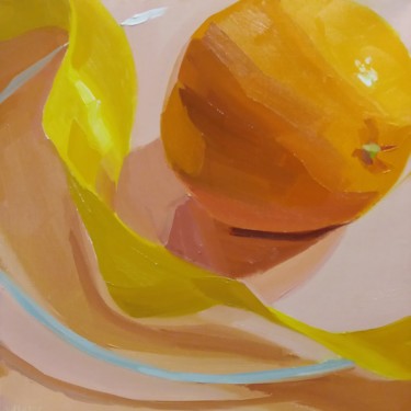 Painting titled "Orange and Yellow R…" by Yuri Tayshete, Original Artwork, Oil