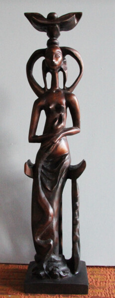 Sculpture intitulée "Angara" par Yuriy Karnaukhov (Gyuriykar8), Œuvre d'art originale, Bois