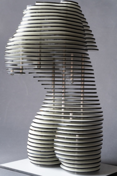 Sculpture titled "Sophie II" by Yuriy Kraft, Original Artwork, Plastic