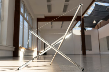 Rzeźba zatytułowany „Equilibrium” autorstwa Yuriy Kraft, Oryginalna praca, Aluminium