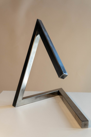 Sculpture titled "Breaking 3" by Yuriy Kraft, Original Artwork, Metals