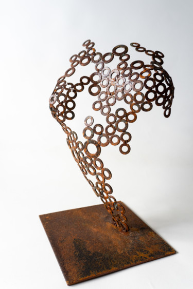 Escultura intitulada "Steel Crochet II" por Yuriy Kraft, Obras de arte originais, Metais