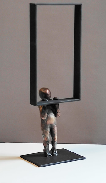 Скульптура под названием "***Pry"" - Yuriy Kraft, Подлинное произведение искусства, Глина