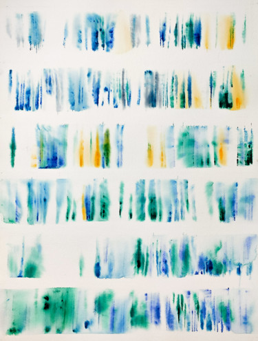 ***Artefacts III*** Painting titled "***Artefacts III***" by Yuriy Kraft, Original Art, Watercolor