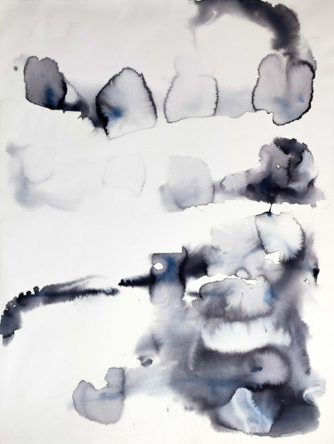 ***Fluid Dreams*** Peinture intitulée "***Fluid Dreams***" par Yuriy Kraft, Œuvre d'art originale, Aquarelle