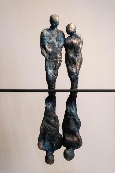 Скульптура под названием "***Reflection II***" - Yuriy Kraft, Подлинное произведение искусства, Глина