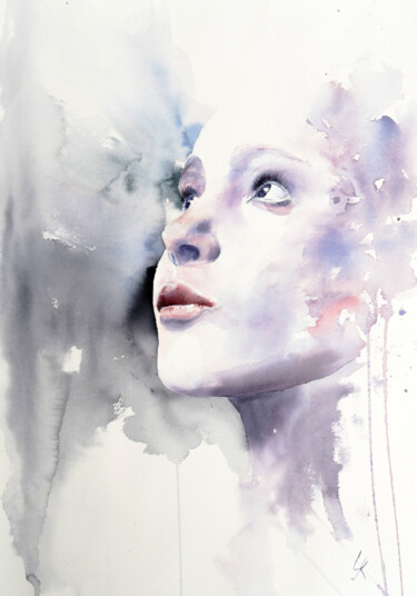 Peinture intitulée "***Florence***" par Yuriy Kraft, Œuvre d'art originale, Aquarelle