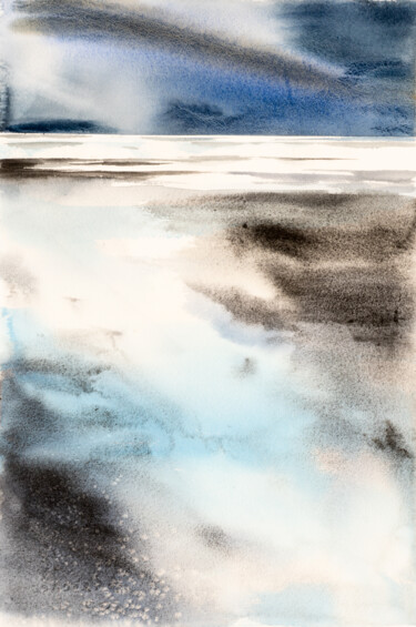 绘画 标题为“***Abstract Landsca…” 由Yuriy Kraft, 原创艺术品, 水彩