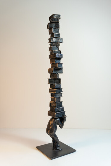 Escultura titulada ""Archivarius III"" por Yuriy Kraft, Obra de arte original, Bronce