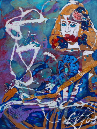 Malerei mit dem Titel "Infantylizmy V (Mar…" von Yuriy Vakulenko, Original-Kunstwerk, Öl