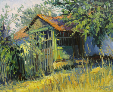 Malerei mit dem Titel "Veranda" von Yuriy Demiyanov, Original-Kunstwerk, Öl