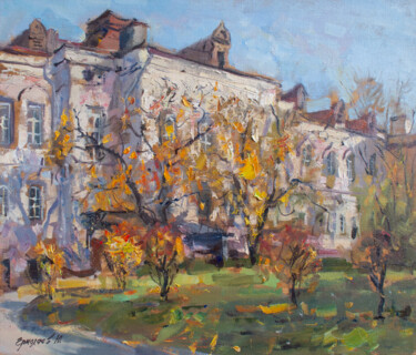 Painting titled "Autumn" by Yuri Ermolaev, Original Artwork, Oil