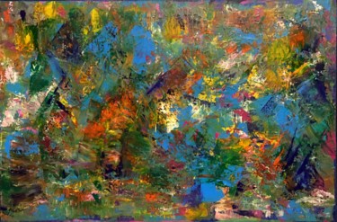 Peinture intitulée "Абстракция 21" par Yury Korolkov, Œuvre d'art originale, Acrylique Monté sur Châssis en bois