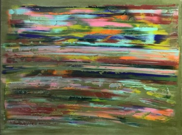 Картина под названием "Абстракция 29" - Yury Korolkov, Подлинное произведение искусства, Масло Установлен на Деревянная рама…