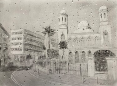 Painting titled "Agia Napa Cathedral…" by Yury Peshkov, Original Artwork, Oil