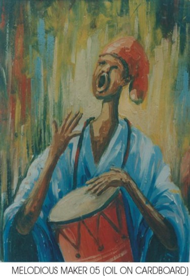 Peinture intitulée "melody maker" par Osama, Œuvre d'art originale