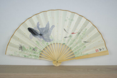Ζωγραφική με τίτλο "Eventail n°1" από Yuxiang Liu, Αυθεντικά έργα τέχνης, Χρωστικές ουσίες