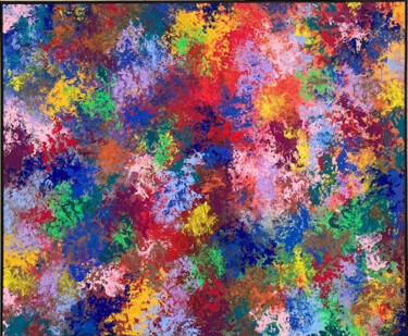 Peinture intitulée "Tout en couleur" par Yvan Bruyère, Œuvre d'art originale, Acrylique