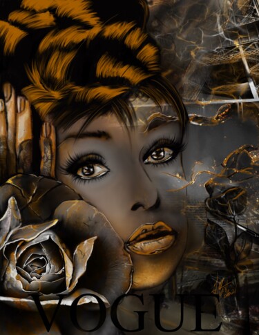 Digital Arts titled "Marylin Monroe" by Yvanne Matczak, Original Artwork, Digital Painting