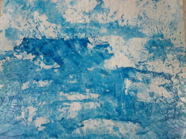 Painting titled "Tempête" by Yveline Corbard, Original Artwork, Ink