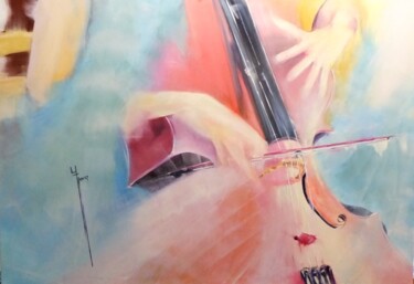 Magie de l'Archet Painting titled "Magie de l'Archet" by Yveline Javer, Original Art, Oil