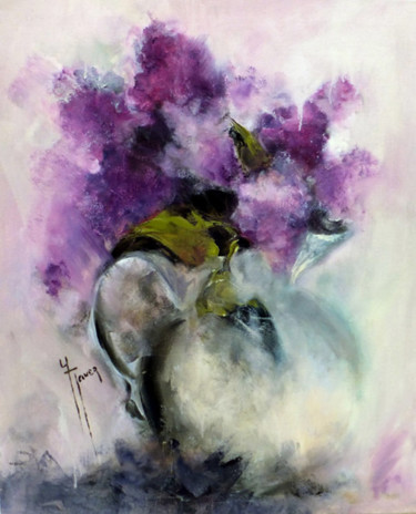 Картина под названием "parfum des beaux jo…" - Yveline Javer, Подлинное произведение искусства, Масло