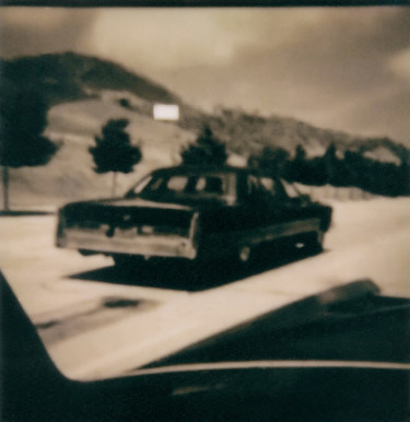 Photography titled "ELVIS CAR" by Yves Lavallette, Original Artwork, Non Manipulated Photography Mounted on Cardboard
