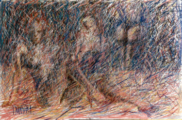 Dessin intitulée "sans titre" par Dubau, Œuvre d'art originale, Pastel