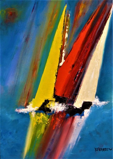 Pintura intitulada "Ivresse" por Yves Ferrec, Obras de arte originais, Acrílico