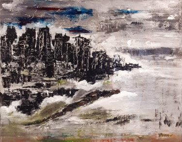 Pintura intitulada "Symphonie en noir" por Yves Ferrec, Obras de arte originais, Acrílico