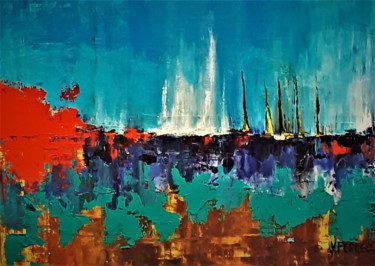 Pittura intitolato "La couleur du Silen…" da Yves Ferrec, Opera d'arte originale, Acrilico