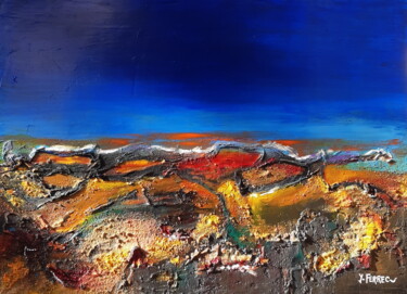 Painting titled "Les DUNES de KERHIL…" by Yves Ferrec, Original Artwork, Sand