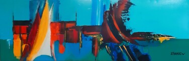 Pintura titulada "Ivre de Mer" por Yves Ferrec, Obra de arte original, Oleo