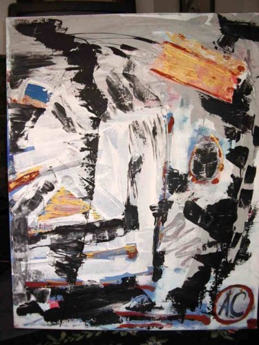 Painting titled "chaos" by Yves Garet, Original Artwork
