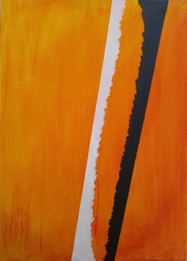 Painting titled "Magma" by Yves Mascart, Original Artwork, Acrylic Mounted on Wood Stretcher frame