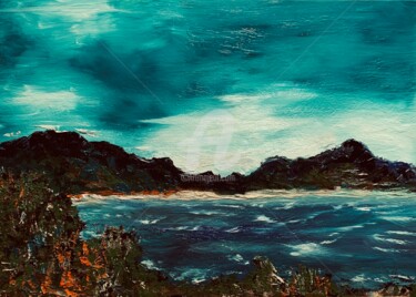 Peinture intitulée "Baie de Rondinara C…" par Yves Perrotte, Œuvre d'art originale, Huile