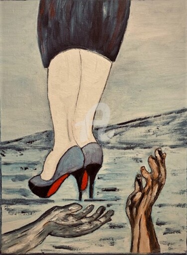 Malerei mit dem Titel "" Talon Aiguille "" von Yves Perrotte, Original-Kunstwerk, Öl