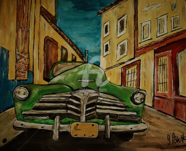 Painting titled "" La grosse Cubaine…" by Yves Perrotte, Original Artwork, Acrylic