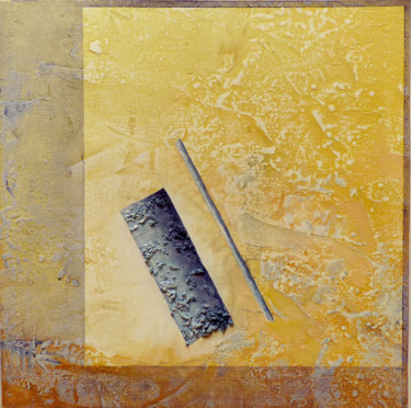 Peinture intitulée "fenetre-jaune-2-201…" par Yves Robial, Œuvre d'art originale, Huile