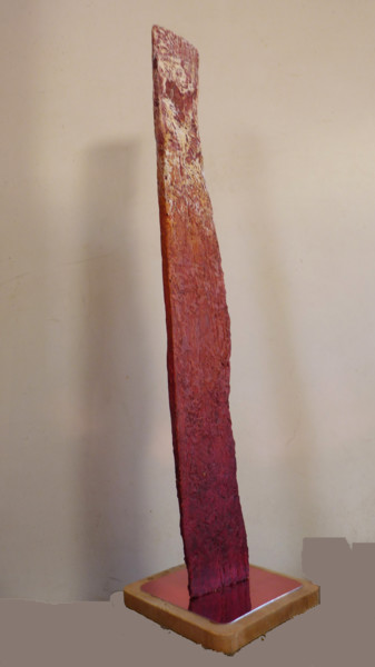 Sculpture titled "Volume 10" by Yves Robial, Original Artwork, Wood