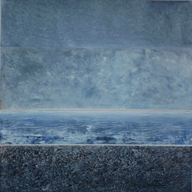 Pintura intitulada "nuit-oceane-100-sur…" por Yves Robial, Obras de arte originais