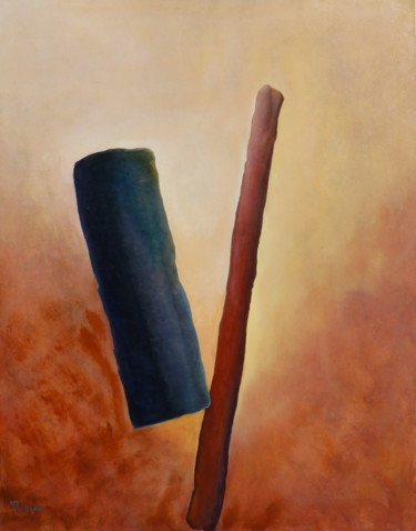 Pintura titulada "Suspend" por Yves Robial, Obra de arte original, Oleo