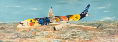 Pittura intitolato "Concours A350 Freig…" da Yves Weiler, Opera d'arte originale, Olio