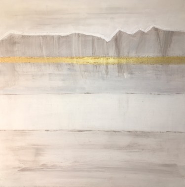 Painting titled "Mountains #artistsu…" by Lavy, Original Artwork, Acrylic