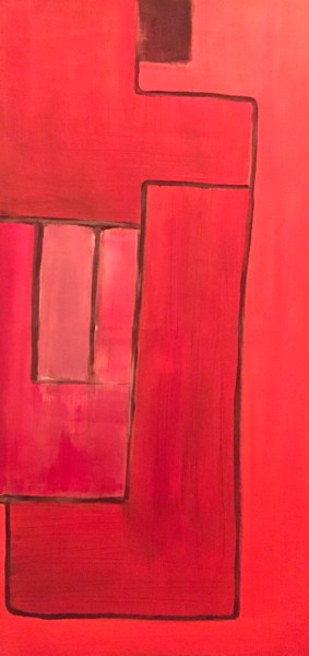 Peinture intitulée "Nuance de rouge" par Lavy, Œuvre d'art originale, Acrylique