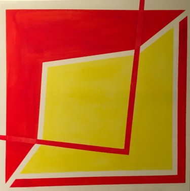 Peinture intitulée "Poésie géométrique" par Lavy, Œuvre d'art originale, Acrylique