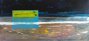 Malerei mit dem Titel "Deep blue sea" von Lavy, Original-Kunstwerk, Acryl