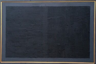 Painting titled "Black landscape" by Lavy, Original Artwork, Acrylic